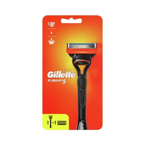 Станок для бритья GILLETTE Fusion и сменные кассеты, 2 шт