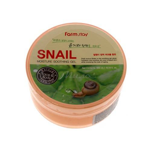 Гель для лица и тела FARMSTAY Snail Увлажняющий с муцином улитки, 300 мл
