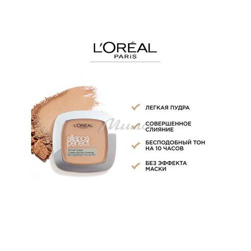 Пудра L'OREAL Aliance Perfect, тон R3 бежево-розовый, 9 г #2
