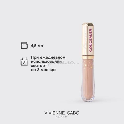 Консилер для лица VIVIENNE SABO Aurora со светоотражающими частицами, 3.5 мл #9