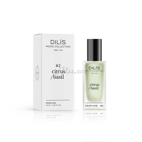Духи для женщин DILIS Mono Collection Citrus Basil, 25 мл