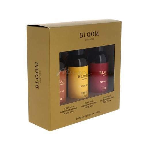 Подарочный набор BLOOM Cosmetics Спрей-мист Black cherry + Amber room + Mango skin, 100 мл х 3 #3