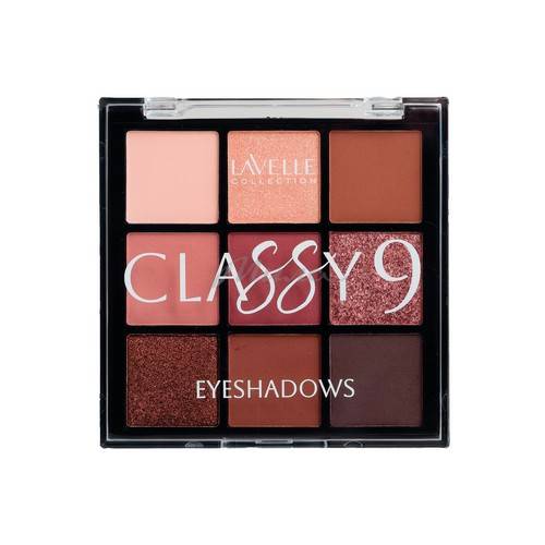 Тени для век LAVELLE Collection Classy 9, тон 02 Rosy Dusk