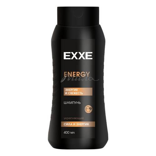 Шампунь мужской для волос EXXE Energy Энергия свежести, укрепляющий, 400 мл
