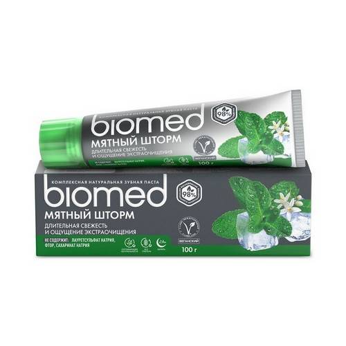 Паста зубная BIOMED Мятный Шторм, 100 г