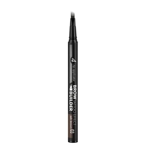 Маркер для бровей LUXVISAGE Brow Builder Tattoo Effect c эффектом микроблейдинга, 03 тон, 0.5 мл