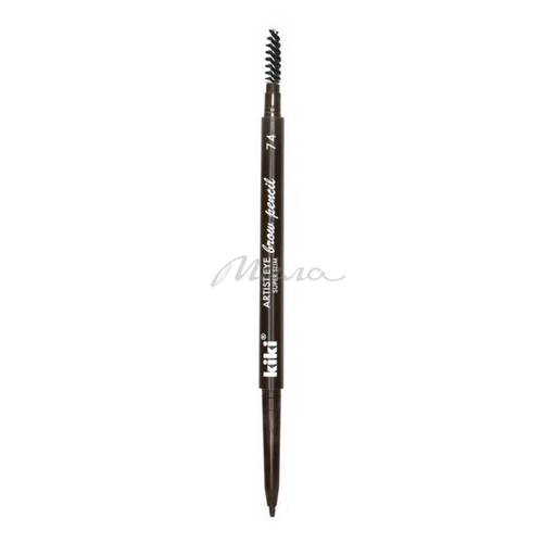 Карандаш для бровей KIKI Artist Eye Super Slim, тон 74 темный шоколад new