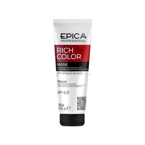 Маска для окрашенных волос EPICA Professional Rich Color, 250 мл