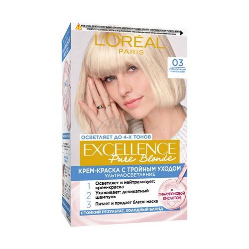 Крем-краска для волос L'OREAL Excellence Pure Blonde, 190 мл