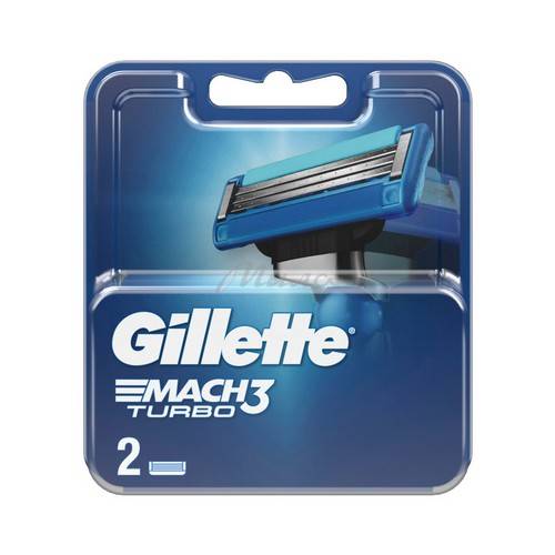 Кассеты для станков GILLETTE Mach3 Turbo, 2 шт