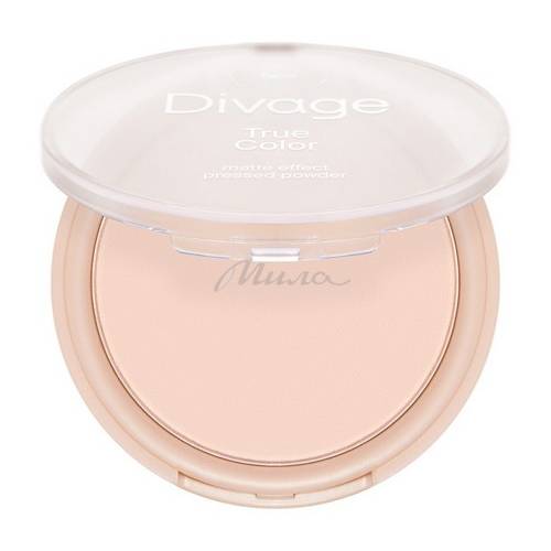 Пудра для лица DIVAGE True Color компактная, тон 02 Ivory #2