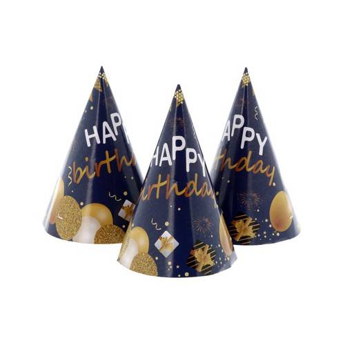 Набор праздничных колпаков Happy Birthday, 6 шт, арт. 7012305706 #2