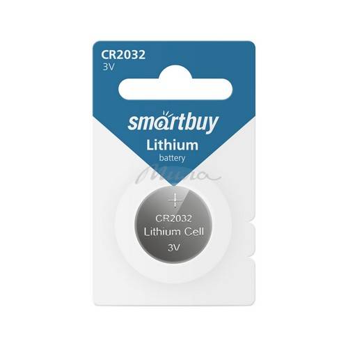 Элемент питания литиевый SMARTBUY CR2032/1B (12/720), арт. SBBL-2032-1B, 1 шт