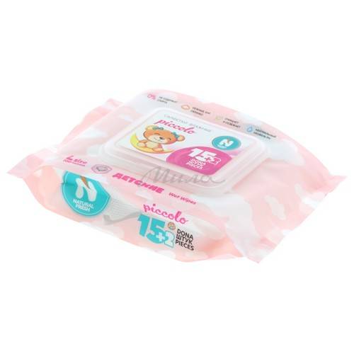 Cалфетки влажные детские NATURAL FRESH Baby Pink Piccolo гигиенические L, 17 шт #2