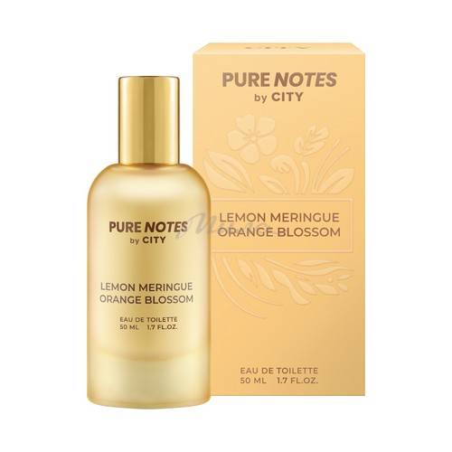 Вода туалетная для женщин CITY Pure Notes Lemon Meringue, Orange Blossom, 50 мл