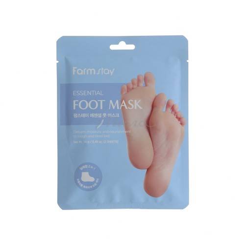 Маска-носочки для ног FARMSTAY Essential Foot Mask Увлажняющая и питательная, 1 шт