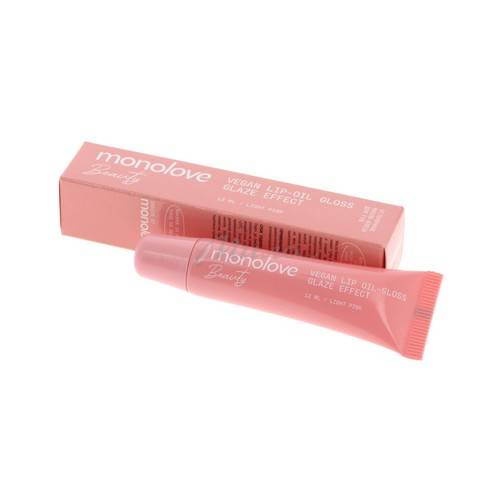 Масло-блеск для губ MONOLOVE BEAUTY Vegan Glaze Effect, тон Light Pink, 12 мл