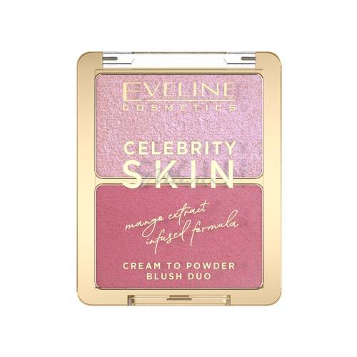 Румяна кремовые EVELINE Cosmetics Celebrity Skin 2 in 1, тон 01 Soft Harmony
