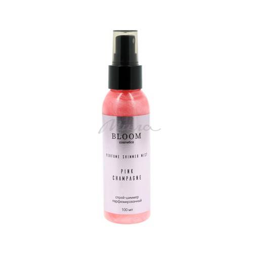 Спрей-шиммер для тела BLOOM COSMETICS Pink champagne парфюмированный, 100 мл