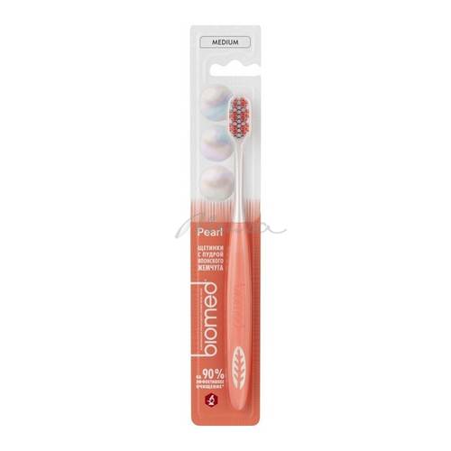 Щетка зубная комплексная BIOMED Pearl white средняя
