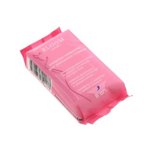 Салфетки влажные BLOOM COSMETICS для интимной гигиены, 8 шт., арт. 39 #3