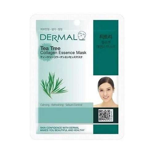 Маска тканевая DERMAL Tea Tree Collagen, 23 г