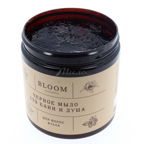 Мыло для бани и душа BLOOM Cosmetics Сила природы черное, 500 мл #5