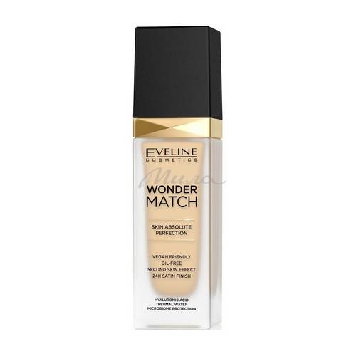 Основа тональная EVELINE Cosmetics Wonder Match адаптирующая 05 Light Porcelain, 30 мл
