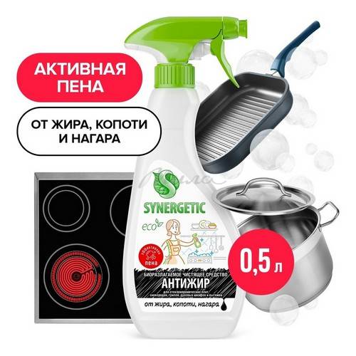 Средство чистящее для кухни SYNERGETIC Антижир, 500 мл #2