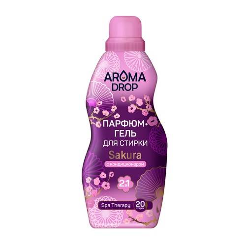 Гель для стирки AROMA DROP Sakura парфюмированный, 1000 г