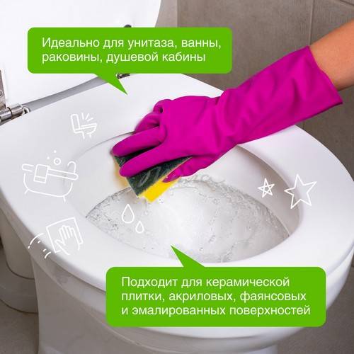 Средство биоразлагаемое для мытья сантехники SYNERGETIC Зеленая сила, 700 мл #6