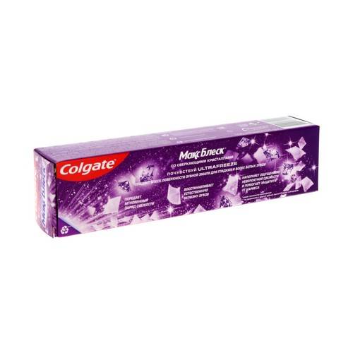Паста зубная COLGATE Макс Блеск со сверкающими кристаллами, 100 мл #2