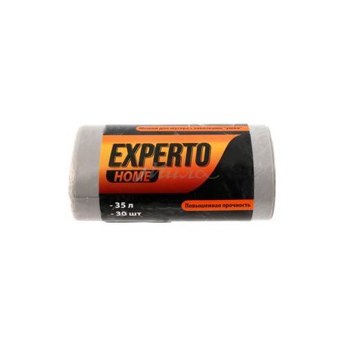 Мешки для мусора EXPERTO с завязками, 35 л, 30 шт
