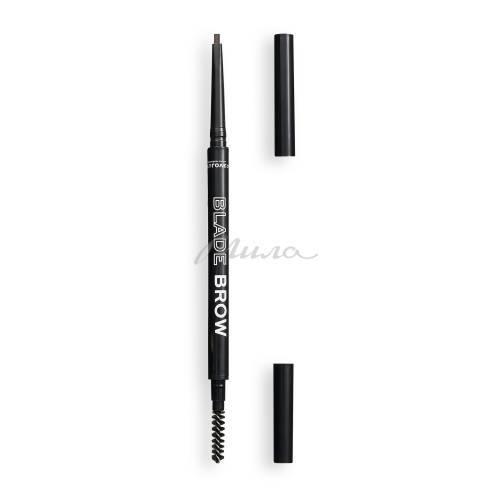 Карандаш для бровей RELOVE REVOLUTION Micro Blade Brow контурный со щеточкой, тон Brown