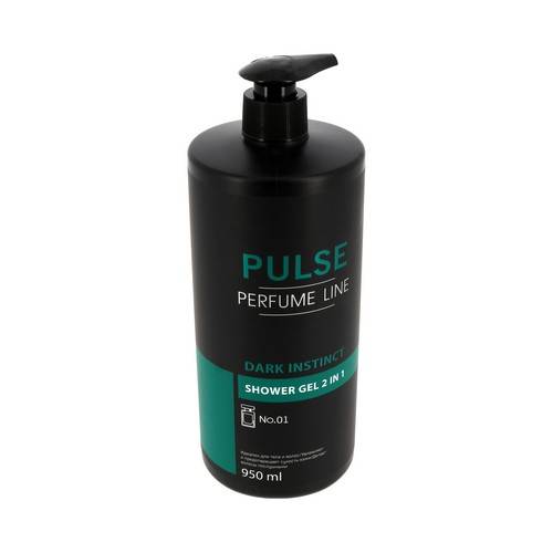 Гель для душа PULSE Dark Instinct 2 в 1 парфюмированный, 950 мл #3