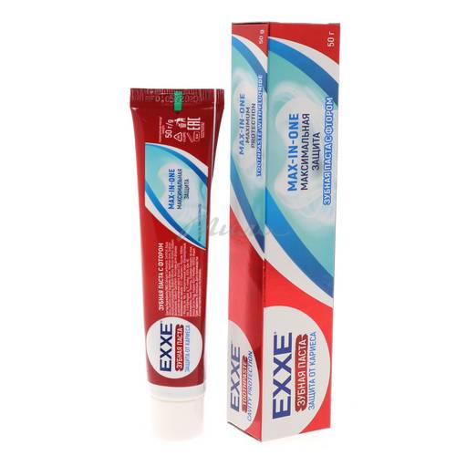 Зубная паста от кариеса EXXE максимальная защита, 50г #3
