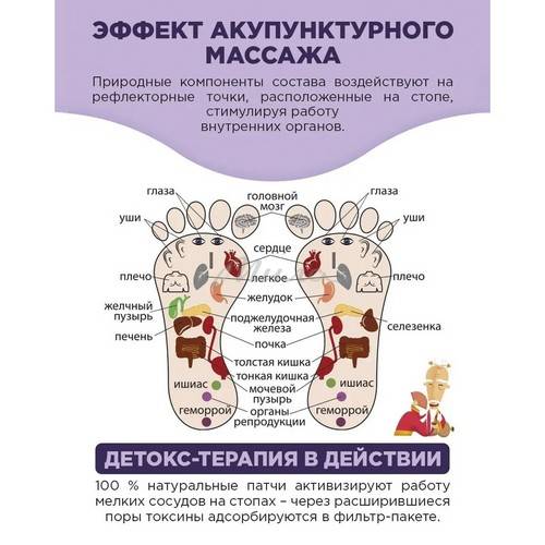 Детокс-патчи для ног MI-RI-NE с лавандой, 2 шт #4