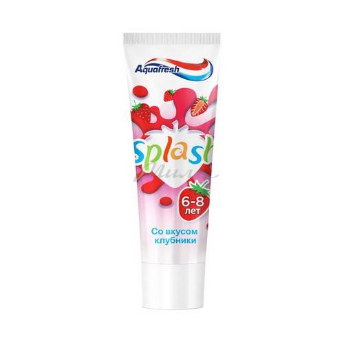 Паста зубная детская AQUAFRESH Splash со вкусом клубники, 50 мл #4