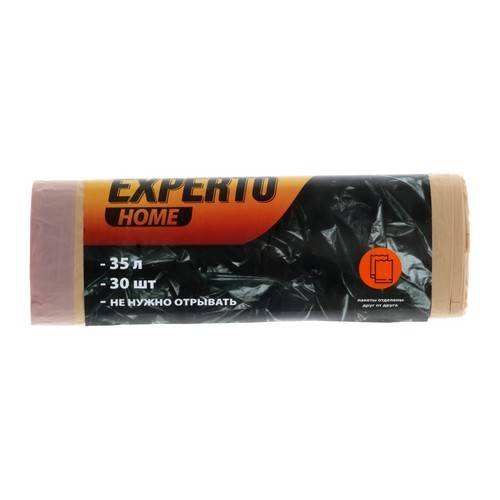 Мешки для мусора EXPERTO Overlap с затяжками, 35 л, 30 шт #2