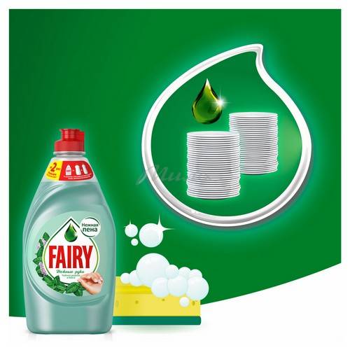 Средство для мытья посуды FAIRY Нежные руки Чайное дерево и мята, 900 мл #5