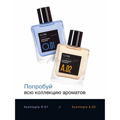 Парфюмерная вода LA VILLE Scentopia O.01 для мужчин, 50 мл #8
