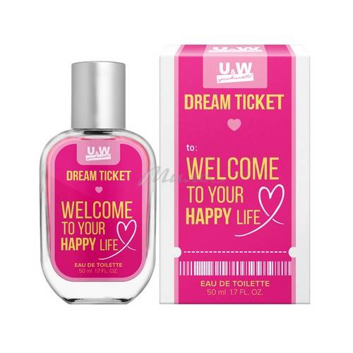 Вода туалетная для женщин YOU&WORLD Dream Ticket Happy Life, 50 мл