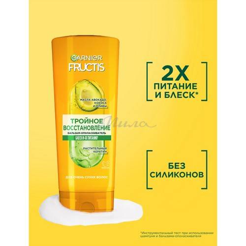 Бальзам для волос FRUCTIS тройное восстановление, 387 мл #3