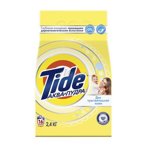 Средство моющее синтет.порошкообразн Tide АВТОМАТ 2.4кг для чувствительной и детской кожи