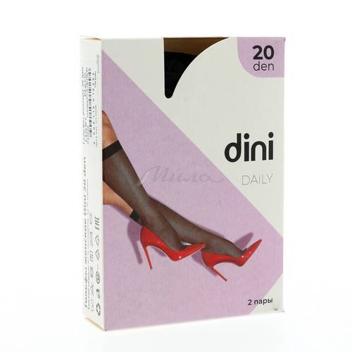 Гольфы женские DINI Daily 20 den, цвет Nero, 2 пары #2
