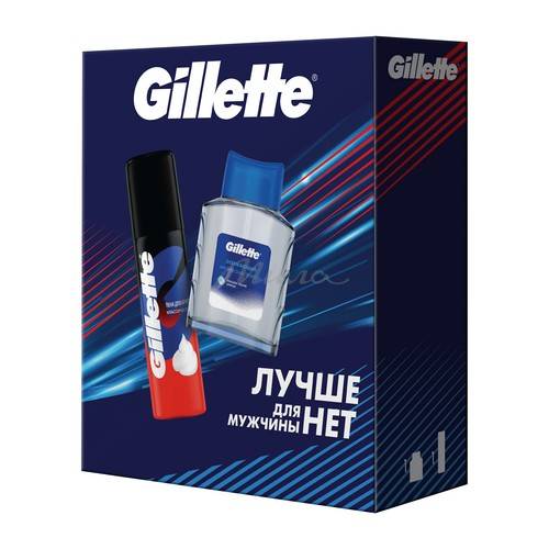 Подарочный Набор GILLETTE SERIES Лосьон после бритья Освежающий, 50 мл + GILLETTE Пена для бритья Классическая, 50 мл