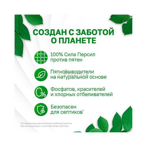 Средство для стирки жидкое ПЕРСИЛ Green Gel, 1.95 л #4