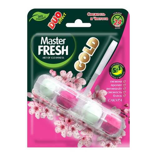Блок для унитазов MASTER FRESH Gold Сакура, 1 шт