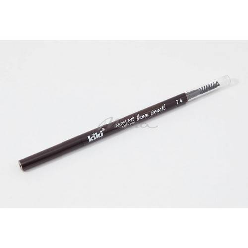 Карандаш для бровей KIKI Artist Eye Super Slim, тон 74 темный шоколад new #6