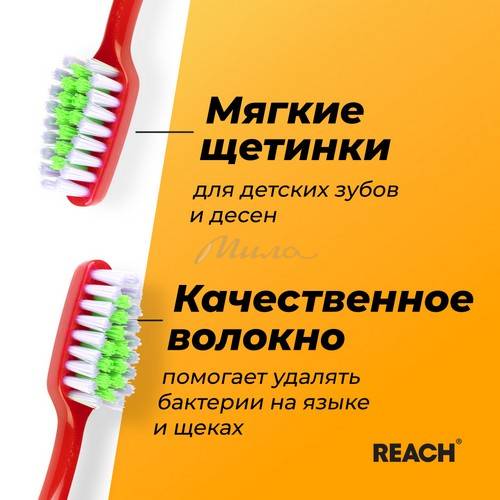 Щетка зубная детская REACH Wonder Grip, от 6 до 12 лет #3